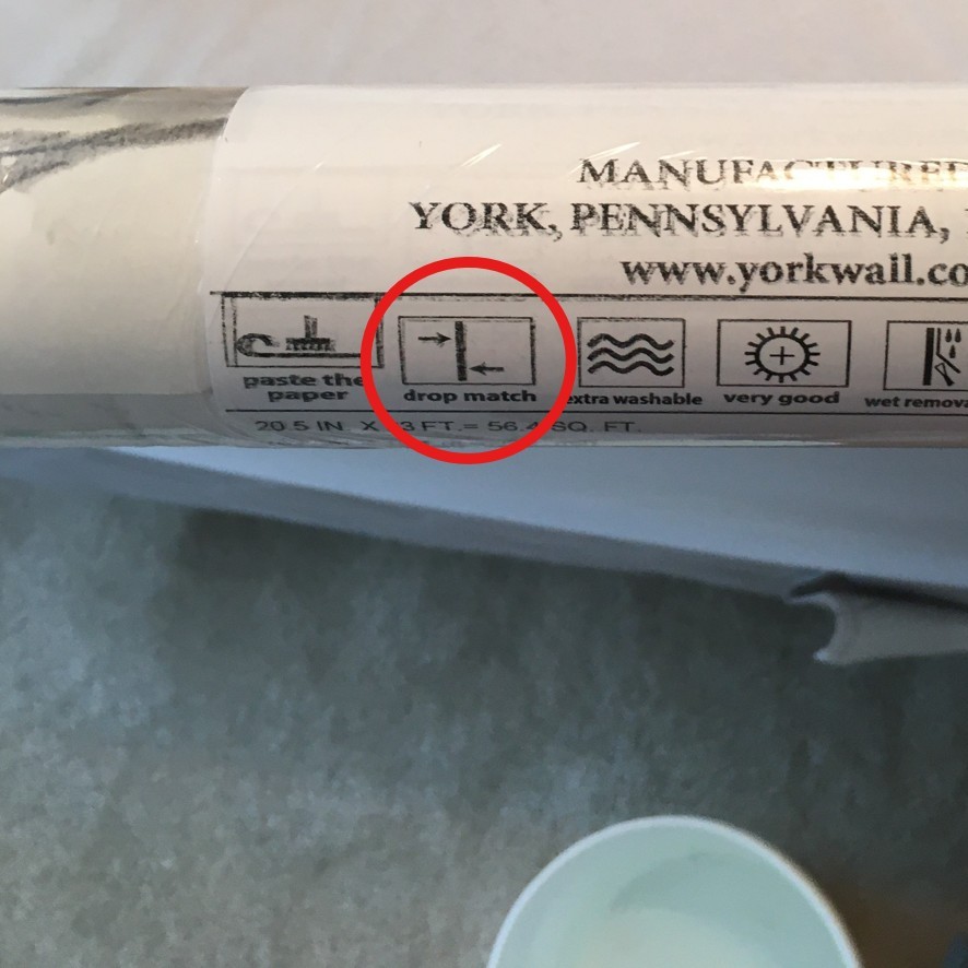 Drop Match Wallpaper Installation Instruction Label